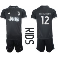 Otroški Nogometni dresi Juventus Alex Sandro #12 Tretji 2023-24 Kratek Rokav (+ Kratke hlače)